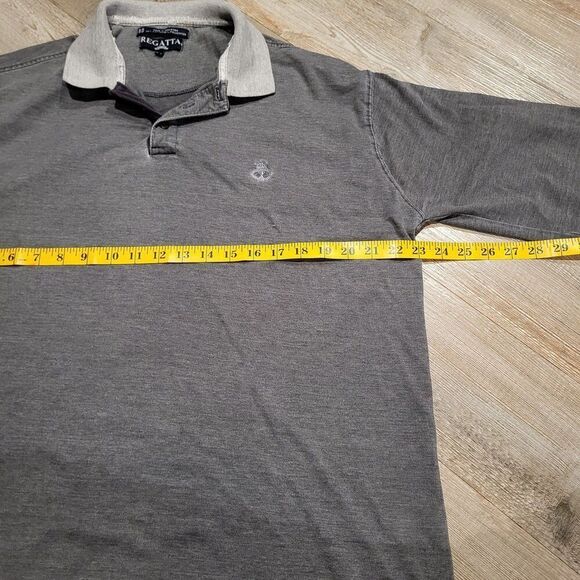 Vintage Regatta Long Sleeve Polo Shirt Men's Size Large - Picture 6 of 7
